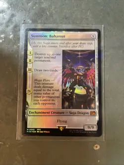MTG: Final Fantasy Summon Bahamut Mythic Card Foil - Image 1