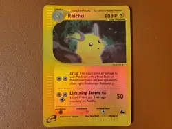 Raichu Reverse Holo Rare 27/144 Skyridge Pokemon Card Vintage WOTC LP - Image 1