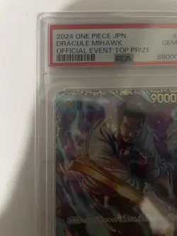 Mihawk PSA10 Flagship Winner Promo OP01 070 SR Parallel One Piece Card - Image 2