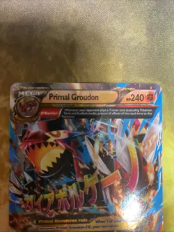 Mega Primal Groudon EX Omega 86/160 Holo Ultra Rare XY Primal Clash Pokemon Card - Image 2