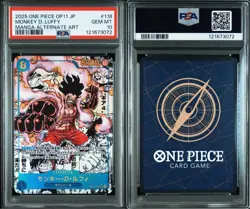 Luffy Gear 4 PSA10 Comic Super Parallel OP11 118 One Piece SEC Rare Card - Image 3