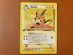 Raichu 29/62 1st Edition LP Fossil Set 1999 Rare Non-Holo Pokemon Card - Image 1
