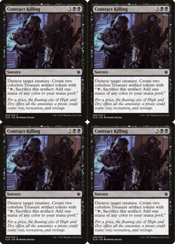 4x MTG 2017 CONTRACT KILLING - SORCERY - MAGIC CARD x4 copies - Image 1