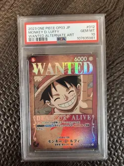 Luffy PSA10 Wanted Poster Card One Piece Promo Rare Collectors TCG - Image 1