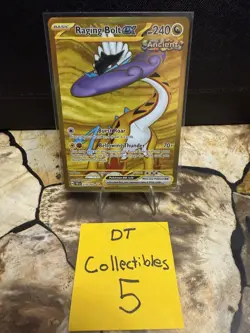 Raging Bolt EX 222/187 Temporal Forces Pokemon Card Gold Secret Rare NM - Image 2