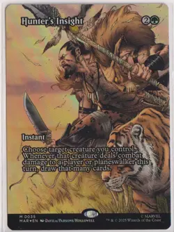 MTG Hunter's Insight (Borderless) Marvel Universe Eternal-Legal Foil - Image 1