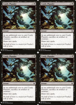 4x MTG 2017 COSTLY PLUNDER - INSTANT - MAGIC CARD x4 copies - Image 1