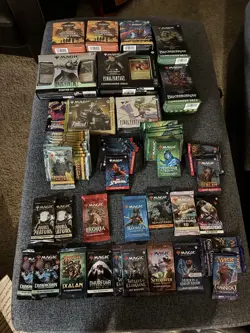 Lot of MTG Sealed Packs, Kits, And Collector Boxes Fallout/Final Fantasy & More - Image 1
