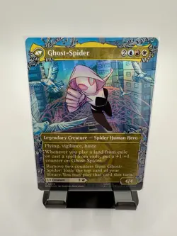 Gwen Stacy 0209 Borderless FOIL MTG Marvel's Spider-Man Ghost-Spider FRESH PULL - Image 2