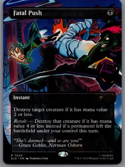 MTG Spider-Man FATAL PUSH 7020 Secret Lair Drop Bonus Card NM Non-Foil - Image 1