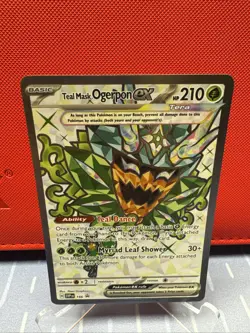 Teal Mask Ogerpon ex SV 166 Pokemon Cards Black Star Promo NM+ - Image 1