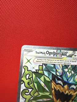 Teal Mask Ogerpon ex SV 166 Pokemon Cards Black Star Promo NM+ - Image 4