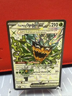 Teal Mask Ogerpon ex SV 166 Pokemon Cards Black Star Promo NM+ - Image 1
