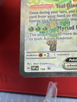 Teal Mask Ogerpon ex SV 166 Pokemon Cards Black Star Promo NM+ - Image 4