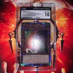 Yugioh CGC Gem Mint 10 Japanese Cyber Harpie Lady Quarter Century Secret Rare - Image 1