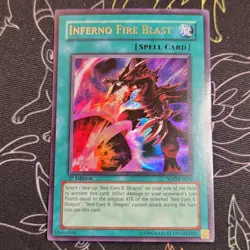Inferno Fire Blast SOD-EN042 Soul of the Duelist-1st Edition 1st Edition Yugioh - Image 1