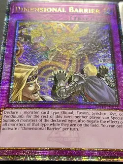 3x Dimensional Barrier | RA01-EN072 | Quarter Century Secret Rare | NM | YuGiOh! - Image 2