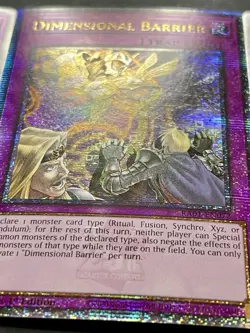 3x Dimensional Barrier | RA01-EN072 | Quarter Century Secret Rare | NM | YuGiOh! - Image 4