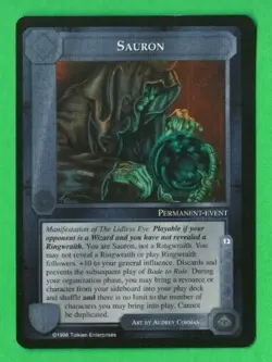 Middle-Earth CCG MECCG Sauron The Balrog MEBA LOTR Card Rare NEAR MINT - Image 1