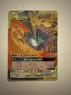 Pokemon TCG Moltres Zapdos Articuno GX Holo Card 44/68 -Hidden Fates - Image 1