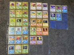 Lot of (37) Pokemon 1995 First Edition Non-Holo Basic Cards Dark Blastoise - Image 1