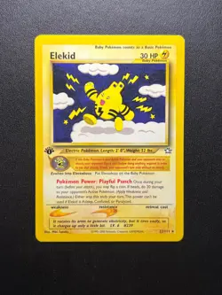 Pokemon TCG 2000 Neo Genesis Set: Elekid 22/111 - 1st Edition Card - LP/MP - Image 1