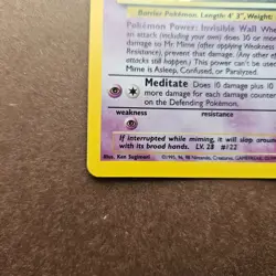 Mr. Mime 6/64 Pokemon Jungle Holo Rare Card - MP - Image 4