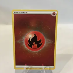 Fire Energy Crown Zenith Full Art Holo Card Pokemon TCG Trading Card Game - Image 1