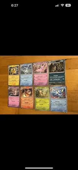 Pokemon Prismatic Evolutions 8 Cosmos Promo Cards - Costco Mini Tin Promos - Image 2