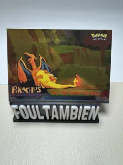 Topps Pokemon Pikachu’s Vacation Trapped The “tail” End Of The Race Foil Card - Image 1