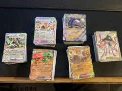 Pokemon TCG 100 Card Lot Double Rare Rares Holos Reverse Holos NM/M - Image 1