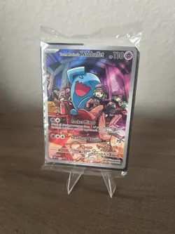 Pokemon TCG Team Rockets Wobbuffet ETB Black Star Promo Card 203 Seales - Image 1