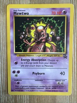Mewtwo - Pokemon Wizard's Black Star Promos #14 - Vintage Promo WOTC Card DMG - Image 1