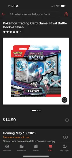 Pokemon Trading Card Game: Rival BattleDeck-Steven PRE-ORDER NEW - Image 4