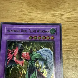2005 Elemental Hero Flame Wingman 1st ED TLM-EN035 Ultimate Rare LP Yugioh Card - Image 4