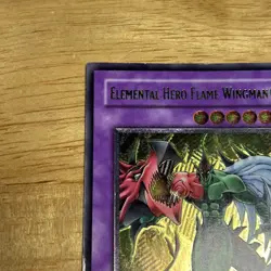 2005 Elemental Hero Flame Wingman 1st ED TLM-EN035 Ultimate Rare LP Yugioh Card - Image 5