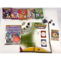 Pokemon Trading Cards Lot 90s -Holos Players Guide Playmat & Checklist - Image 1