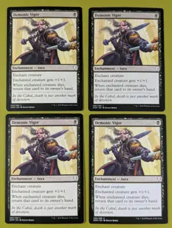 Demonic Vigor x4 Dominaria 4x Magic the Gathering MTG - Image 1