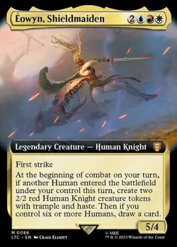 1 x Eowyn, Shieldmaiden - Extended Art - Commander: The Lord of the Rings: Tales - Image 1