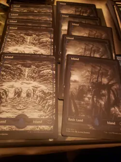 MTG INNISTRAD CRIMSON VOW FULL ART ISLAND X10 - Image 1