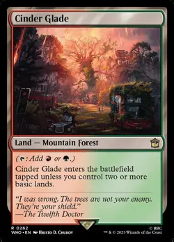1x Cinder Glade NM Eng MTG - Doctor Who - Image 1