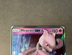 Mewtwo GX 31/68 Hidden Fates Ultra Rare Holo Pokemon Card - Image 3