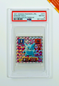 Pokemon PSA 8 Gengar #377 Holo Sticker Collection Kai 1997 Japanese - Image 1