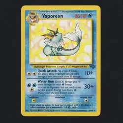 Vaporeon 28/64 Jungle Non Holo Rare Vintage WOTC 1999 Pokemon TCG NM/LP - Image 1