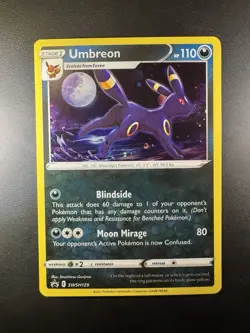 Umbreon Holo Rare Black Star Promo SWSH129 Pokemon Sword & Shield (a3) - Image 1