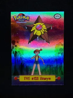topps Pokemon TV Animation Edition Series 1 Rainbow Holo Foil TV5 Staryu Misty - Image 1
