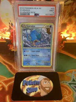 2010 Pokemon HeartGold and SoulSilver Trainer Kit Gyarados 20/30 Nonholo - PSA 9 - Image 1