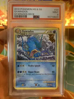 2010 Pokemon HeartGold and SoulSilver Trainer Kit Gyarados 20/30 Nonholo - PSA 9 - Image 2