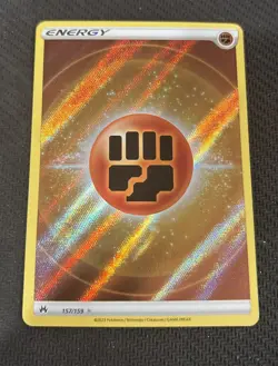Fighting Energy 157/159 Crown Zenith Holo Pokemon TCG - Image 1