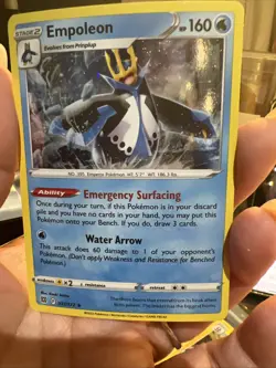 Empoleon 37/172 - Sword & Shield Promo Cosmos Holo Pokemon - NM/MINT - Image 1
